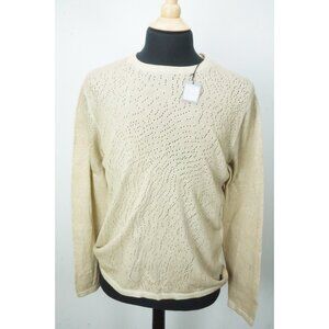 John VarvatosCamden Organic Mesh Stitch Crew Sweater Sz M Brand NEW